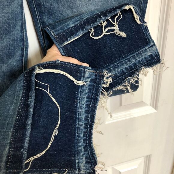 HUDSON - NWT L Sz 25 - Zoeey Straight-Leg Double Step Cropped Jean -Social Grace - Picture 6 of 16